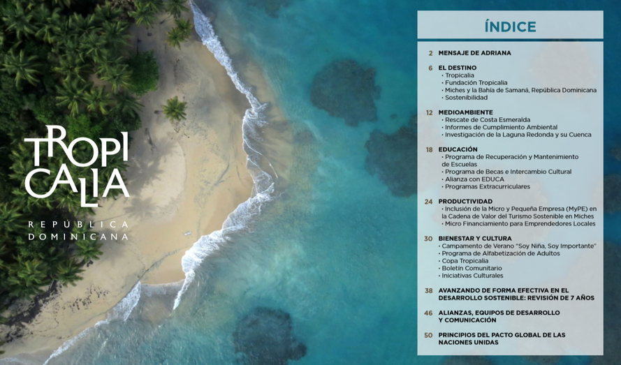 Nuevo reporte de sostenibilidad Tropicalia, año 2014