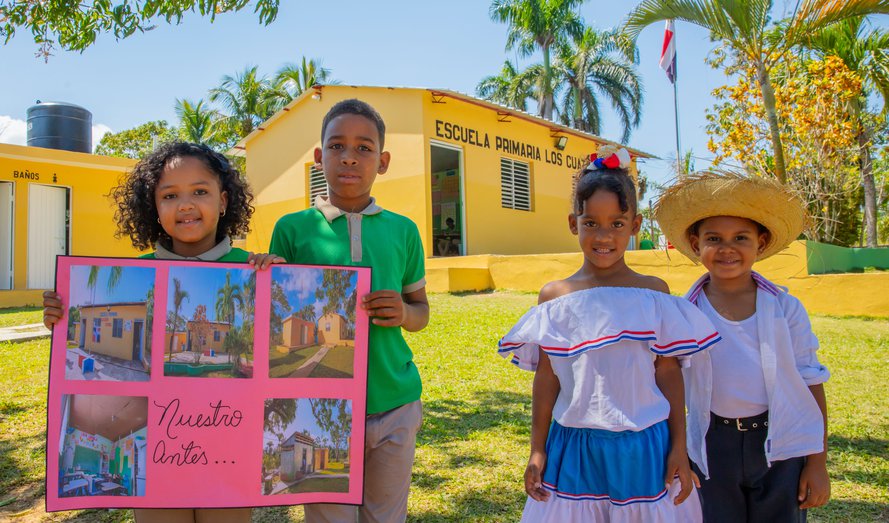 Fifteen schools in Miches overcame damages caused by Hurricane Fiona thanks to Fundación Tropicalia's School Fund
